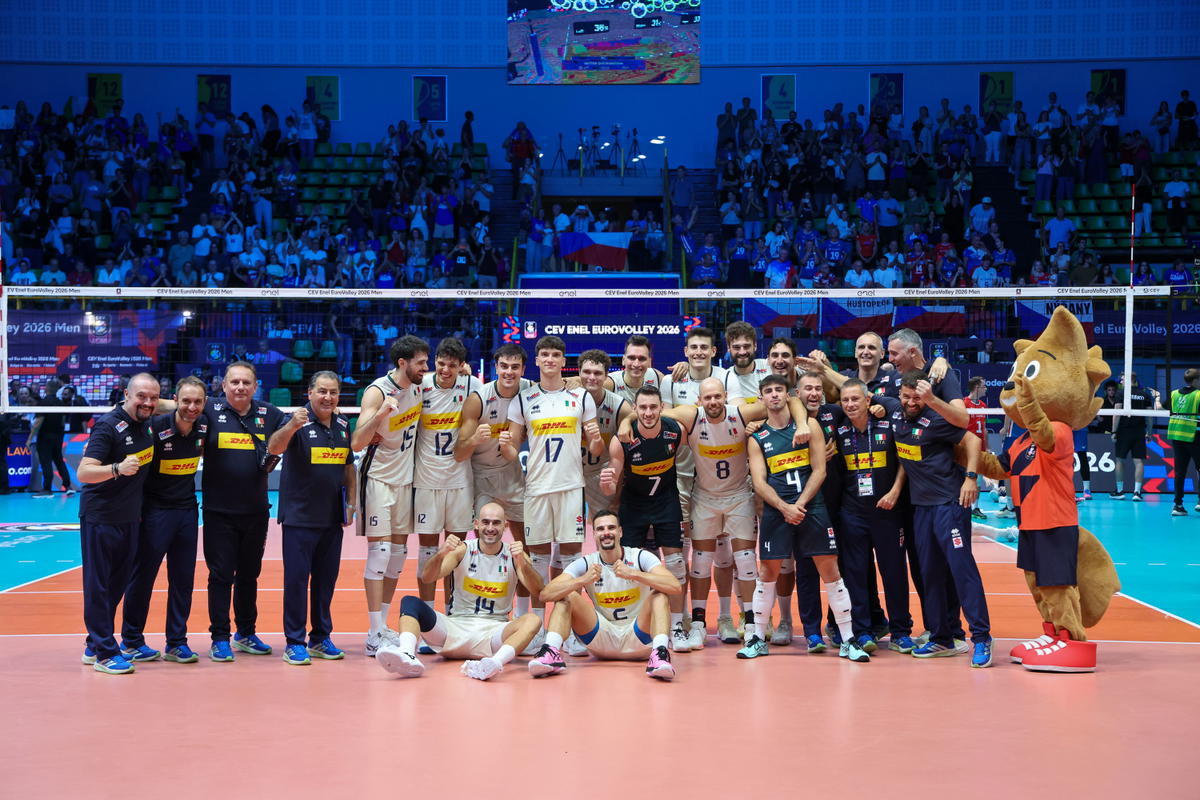 -【2026年男排欧锦赛小组赛-A组】意大利🇮🇹3-1捷克🇨🇿，取得四连