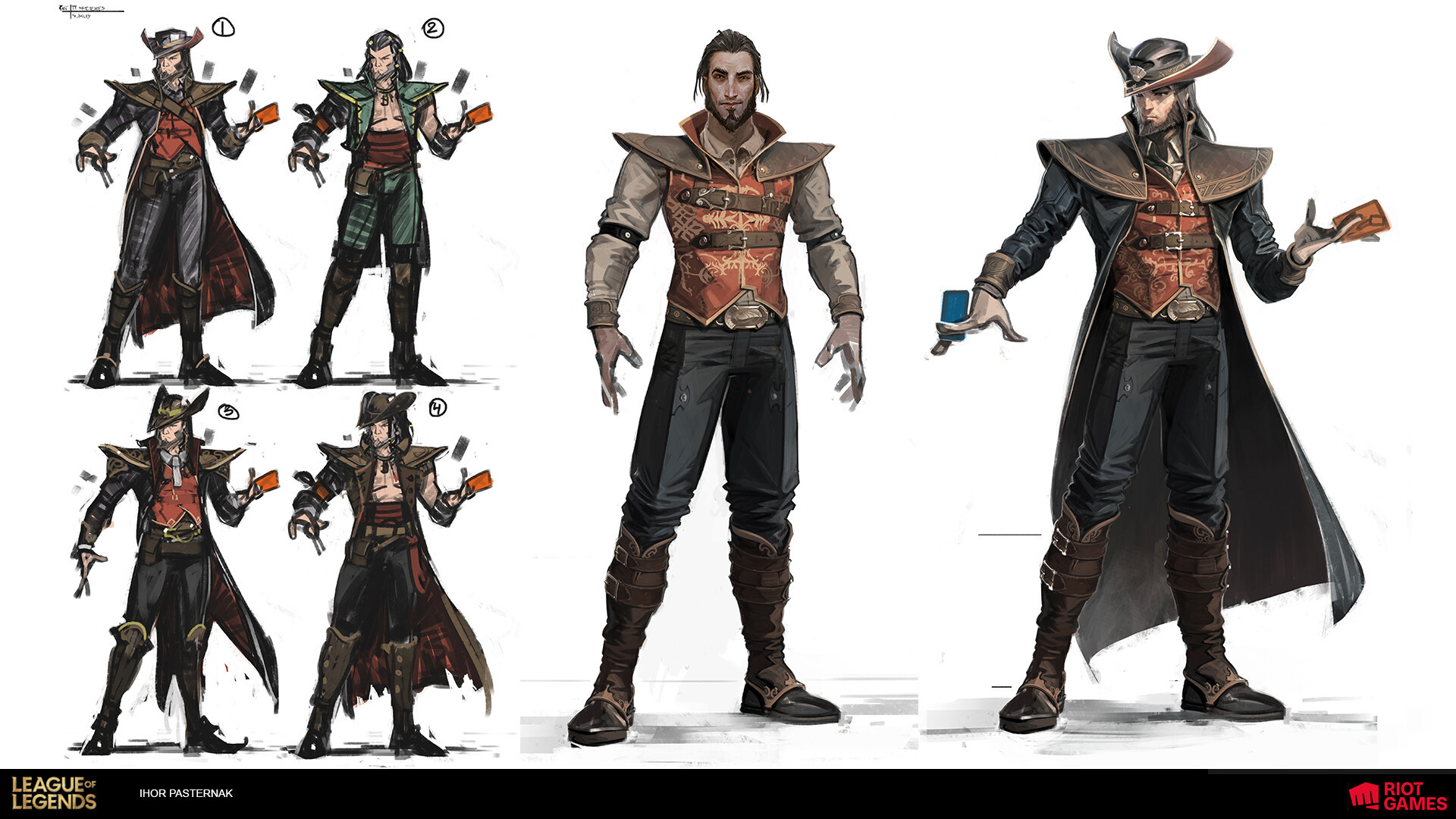 英雄联盟宇宙《比尔吉沃特》动画卡牌大师，格雷福斯设计英雄联盟