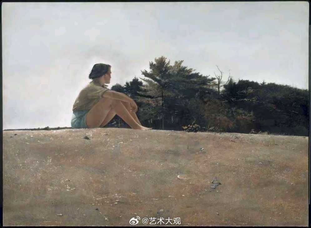 怀斯《沙洲》，1953年，波士顿美术博物馆Sandspit ,1953 ,Mus