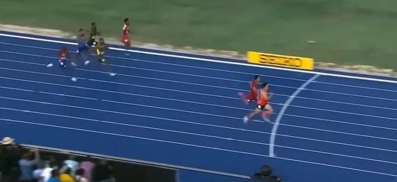  2024世界接力赛男子4x100米接力第一轮，由吴智强、谢震业、严海滨、陈佳鹏