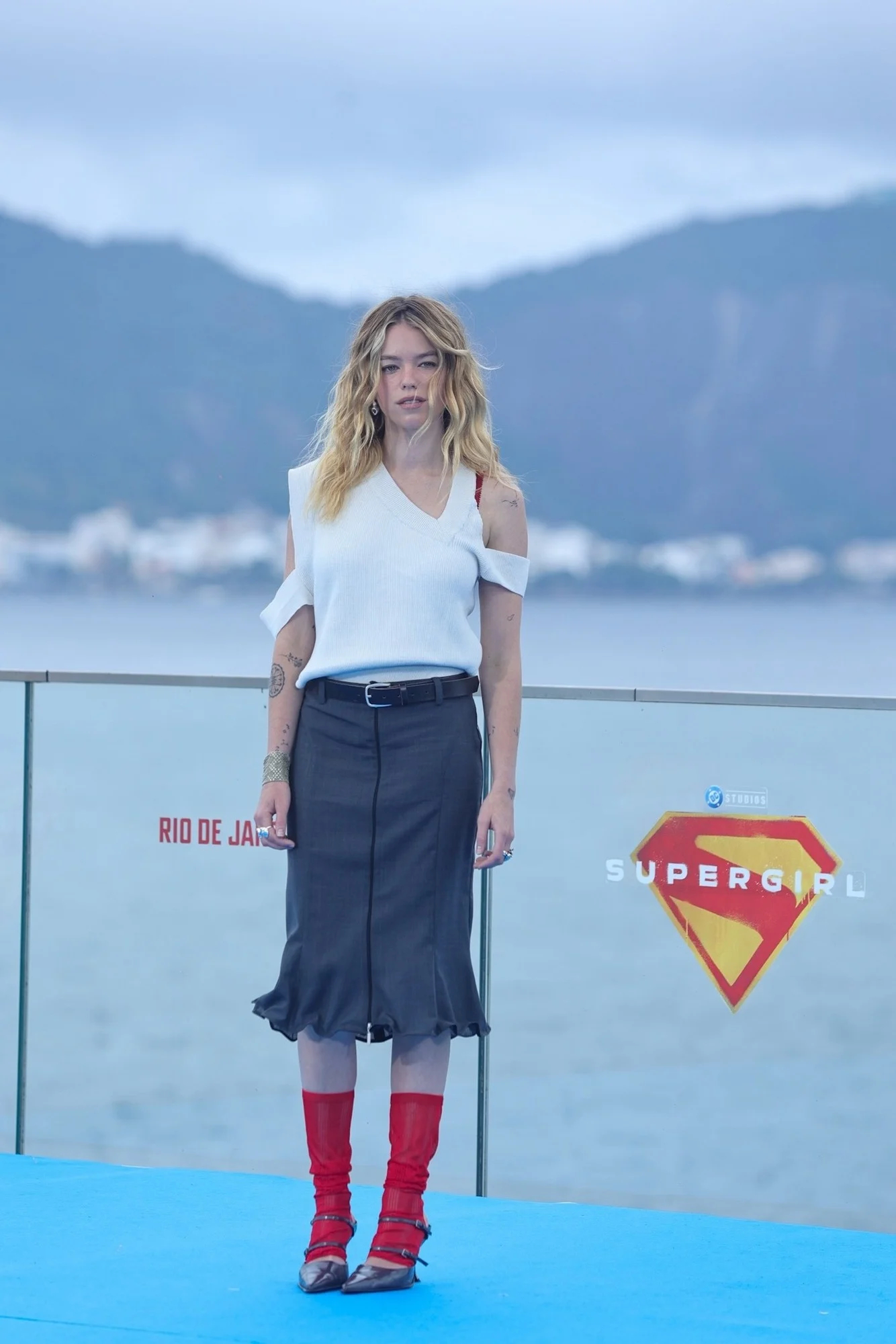Milly Alcock 15日里约热内卢 DC电影Supergirl宣传 