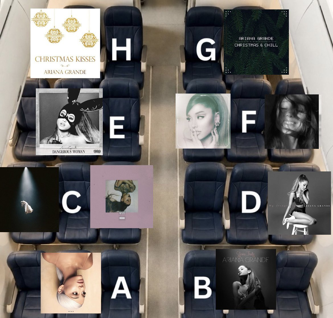 ArianaGrande 外网热议话题，假如让你选一个座位你会选择坐在哪里？？我