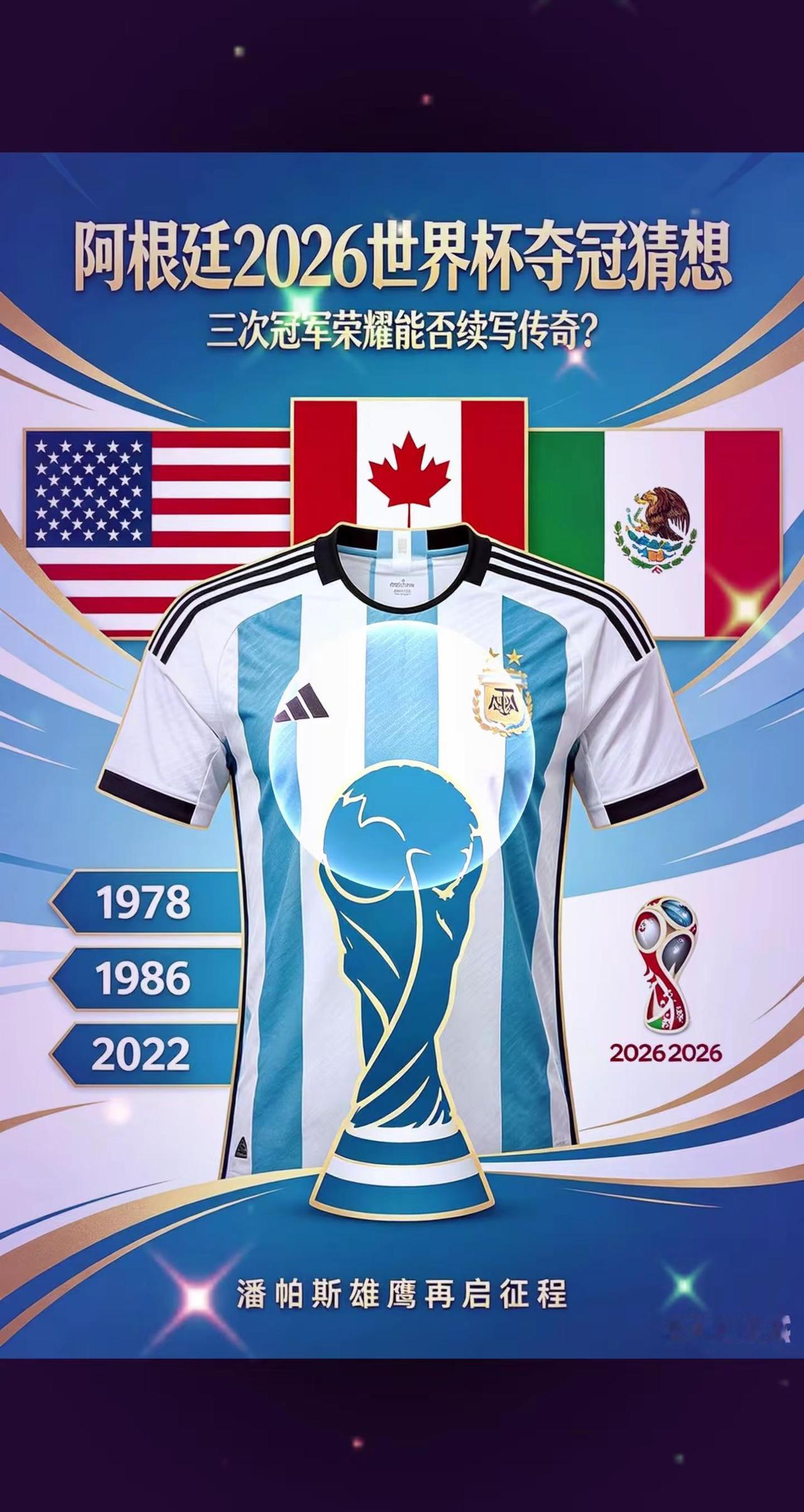 三次夺冠的阿根廷，能否续写传奇？玩法合伙人计划 2026世界杯猜想 2026世界
