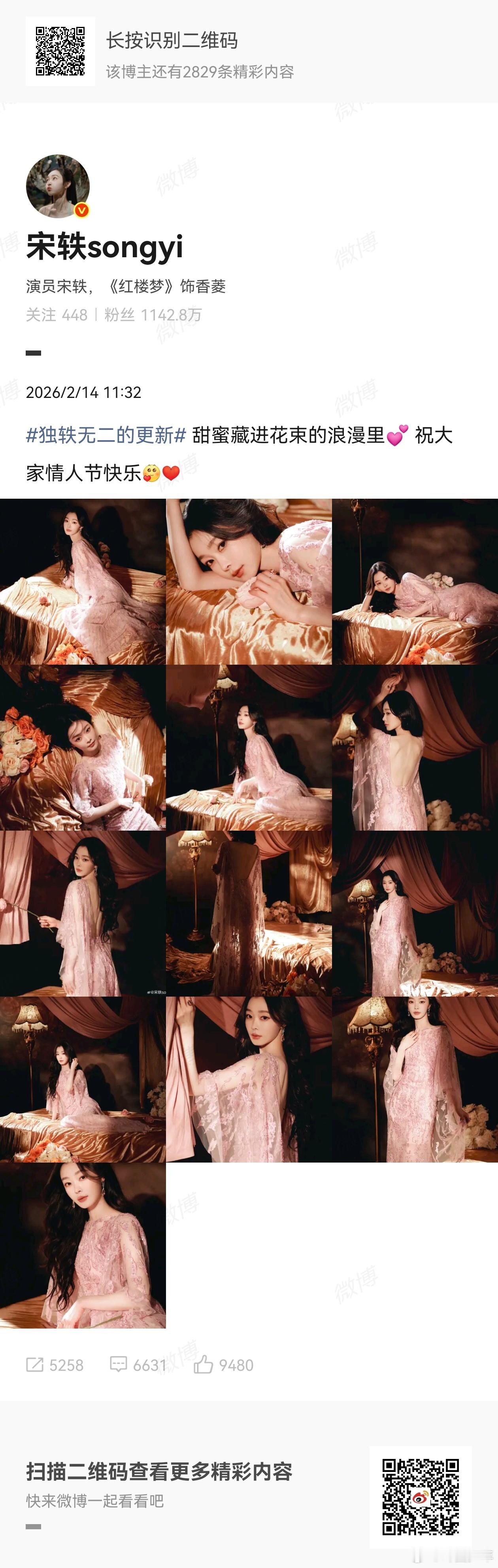 宋轶无名指的戒指宋轶情人节大片造型优雅，戒指为造型搭配，暂未关联私人感情信息 