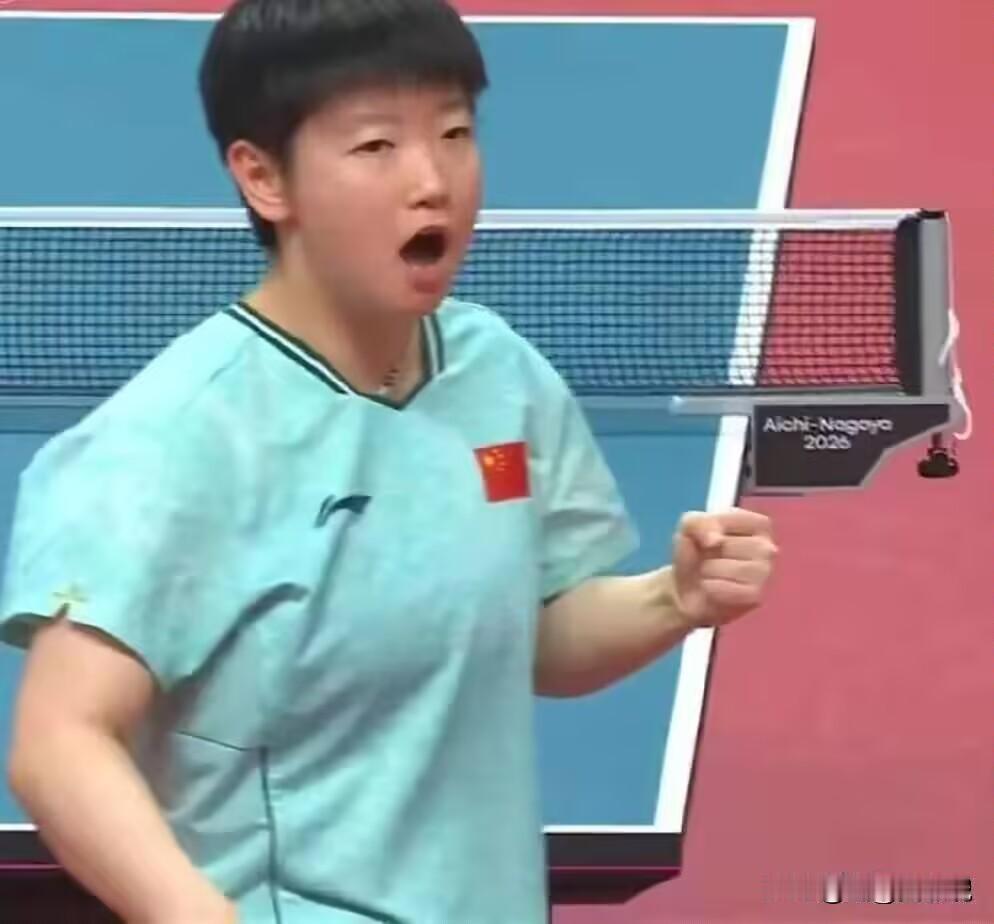 没想到亚运会女团决赛国乒VS日乒首盘，早田希娜1:3不敌孙颖莎，输球的早田希娜没
