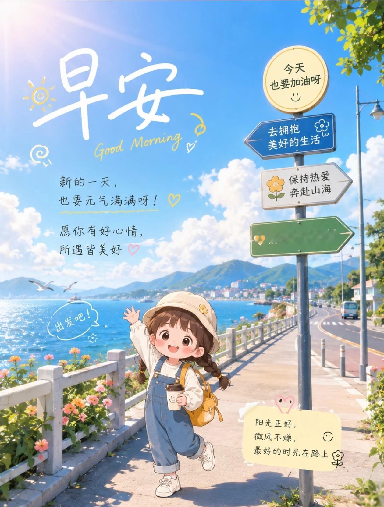 今天继续带着笑容出发～慢慢努力慢慢靠近自己想要的生活 ✨ 