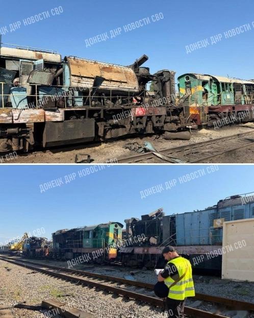 俄军无人机在苏梅地区击中乌克兰铁路机车与此同时，针对乌克兰铁路基础设施的系统性打
