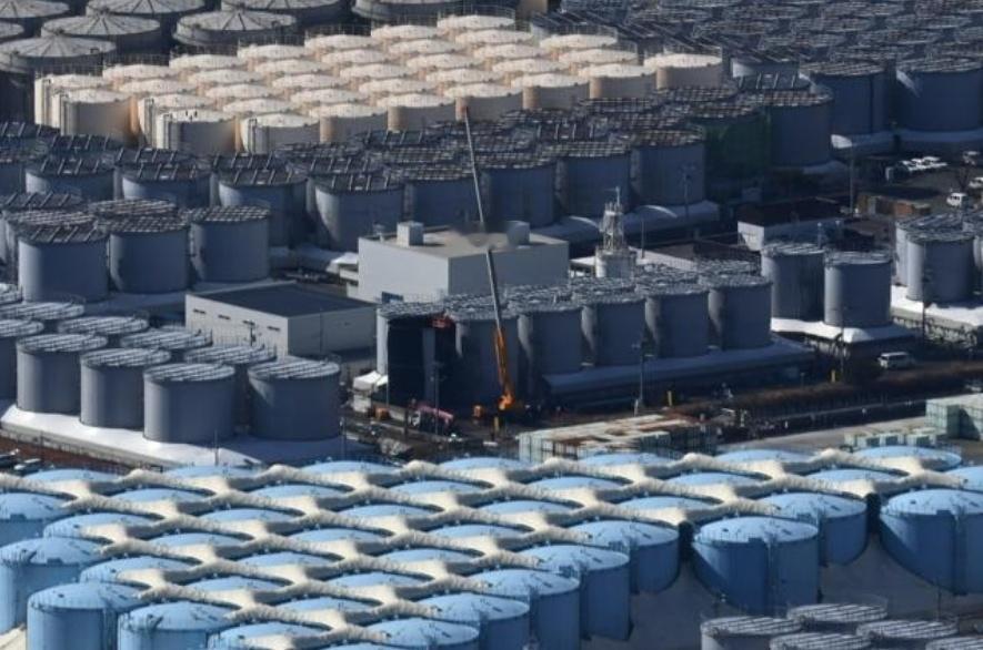 福岛核污染水排海满三年 罐内储水仅减7%8月24日，东京电力公司福岛第一核电站核