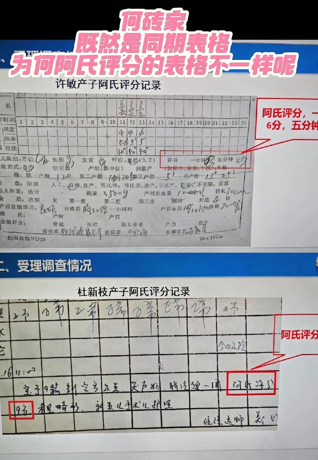 老杜刚开始认亲就给偷换定了性质，
主动复印了自己的病历，
展示两个床位号，15床
