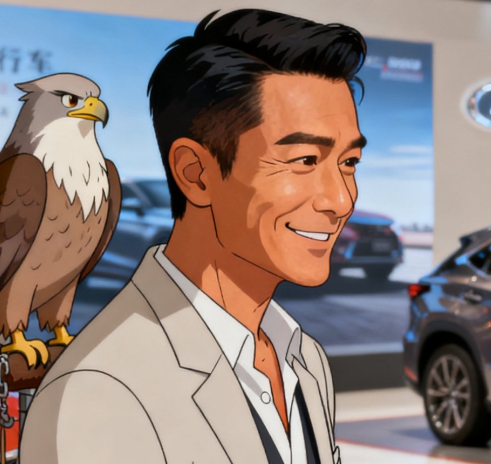 这波操作太会了，20年后“杨过”再遇神雕，一举一动都是回忆。古仔和“雕兄”频频互