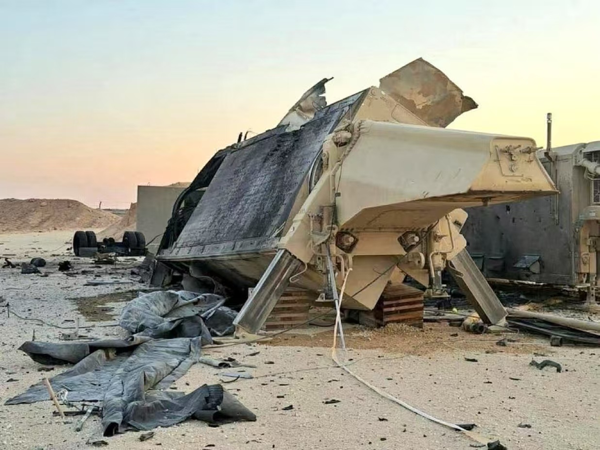 伊朗打击美军在约旦穆瓦法克萨尔蒂空军基地的萨德反导系统，空军基地的AN/TPY-