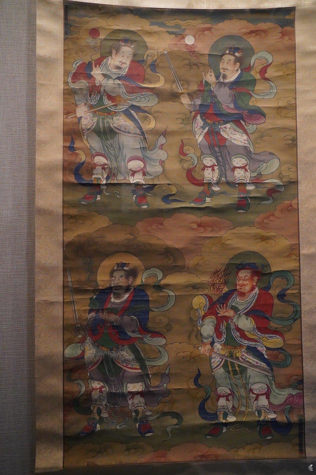 首都博物馆  画中三千像，首都博物馆藏明清道释人物画像展，王忠款水陆画 
