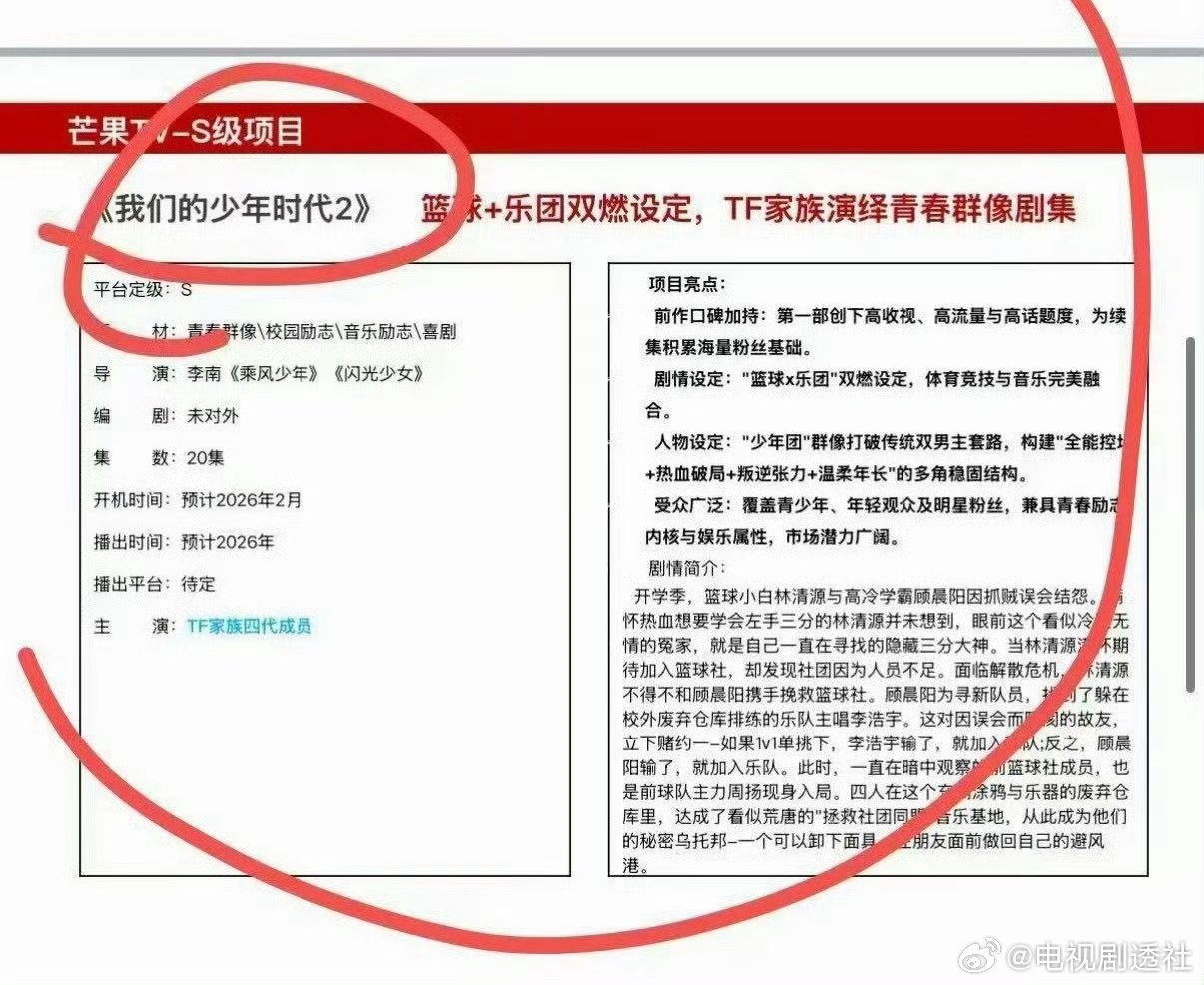 我们的少年时代2主演tf四代我们的少年时代2 主演：tf家族四代成员官俊臣，张桂