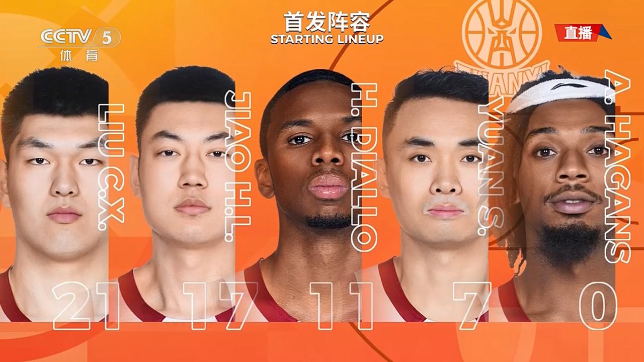 山西汾酒男篮揭幕战首发。✊

 ​​​