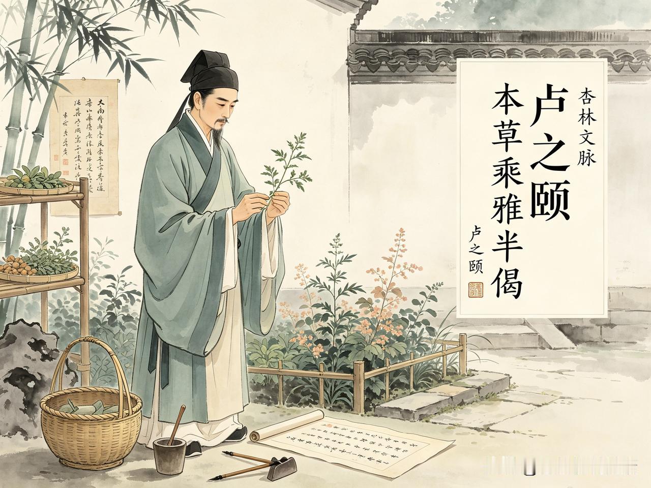 父亲早逝后，他用一生读懂本草｜杏林文脉·卢之颐
 
很多人读本草，只记药性、功效