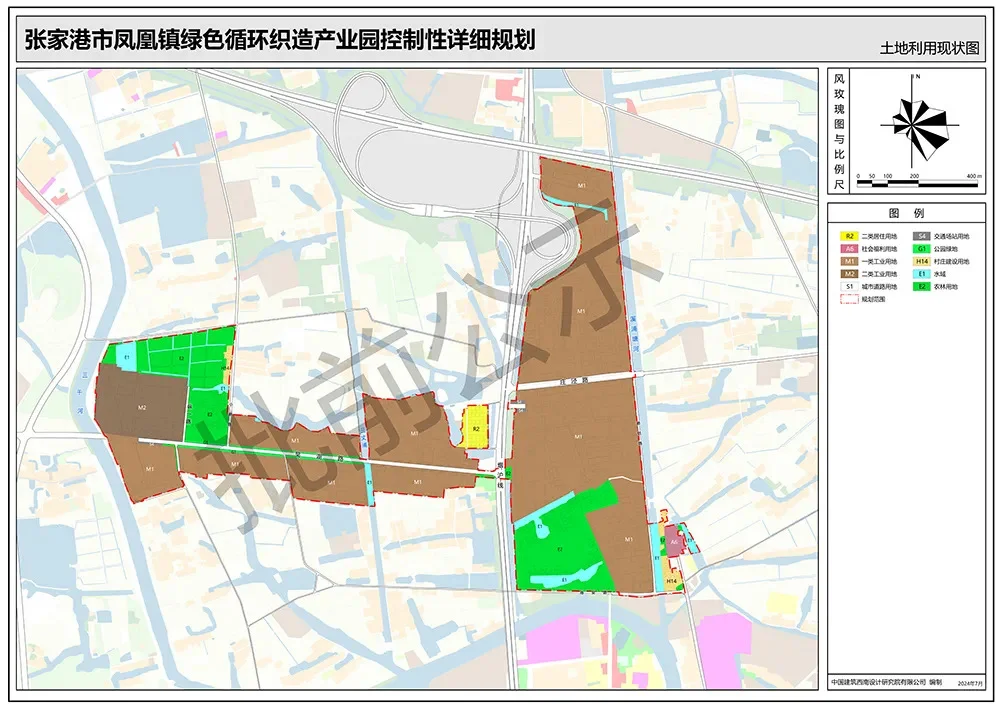 张家港市凤凰镇绿色循环织造产业园控规
