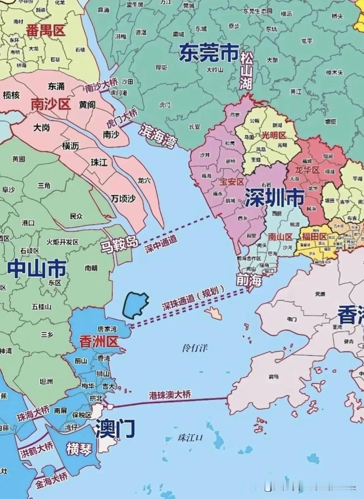 珠江口"东富西穷"是风水注定？深中通道通车后，西岸能逆天改命吗？

"宁要东岸一