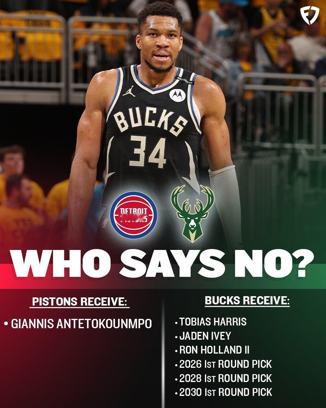 活塞出3+3的方案换字母，感觉出的人都不是很靠谱啊新赛季篮不住NBA