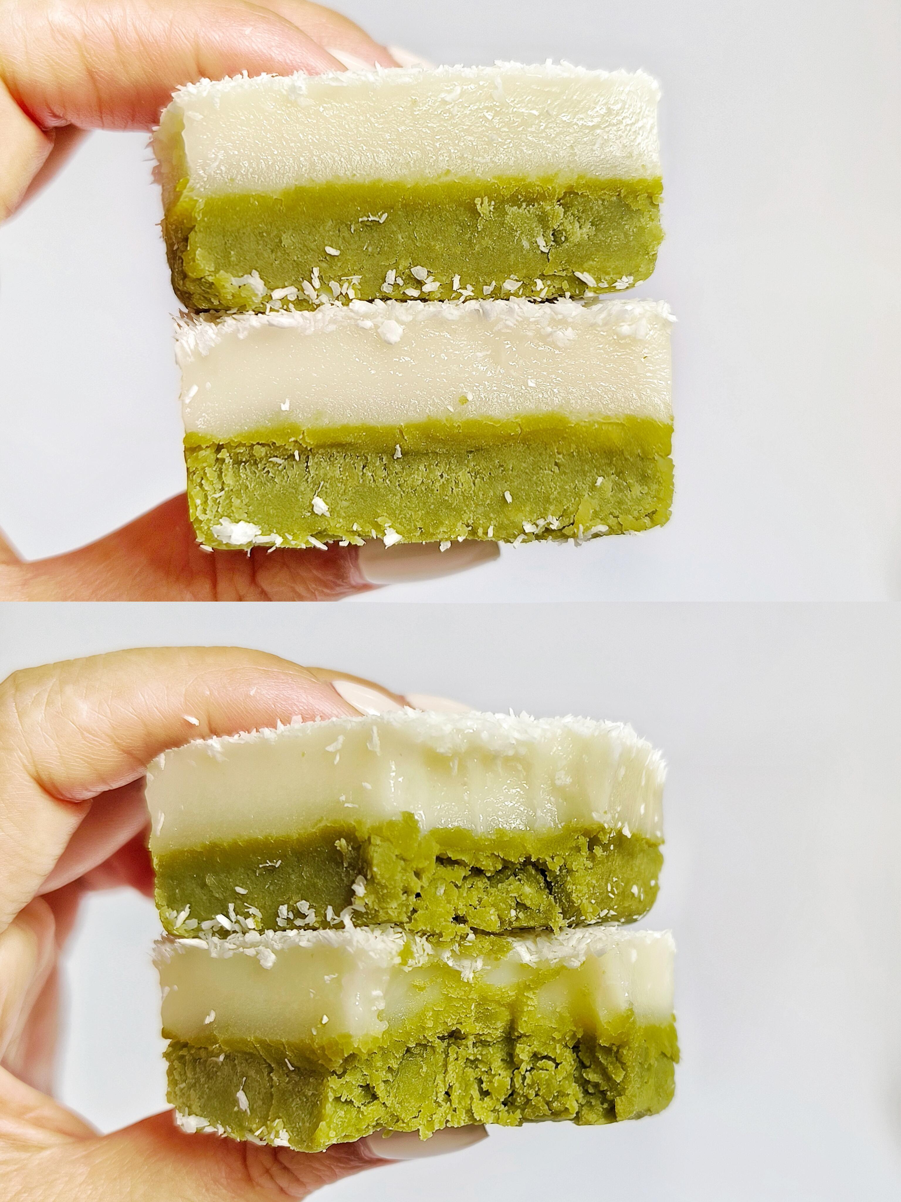 宝子们，夏日炎炎，来份糯叽叽的绿豆糯米糕消暑吧！💚这组合简直yyds，清凉解暑
