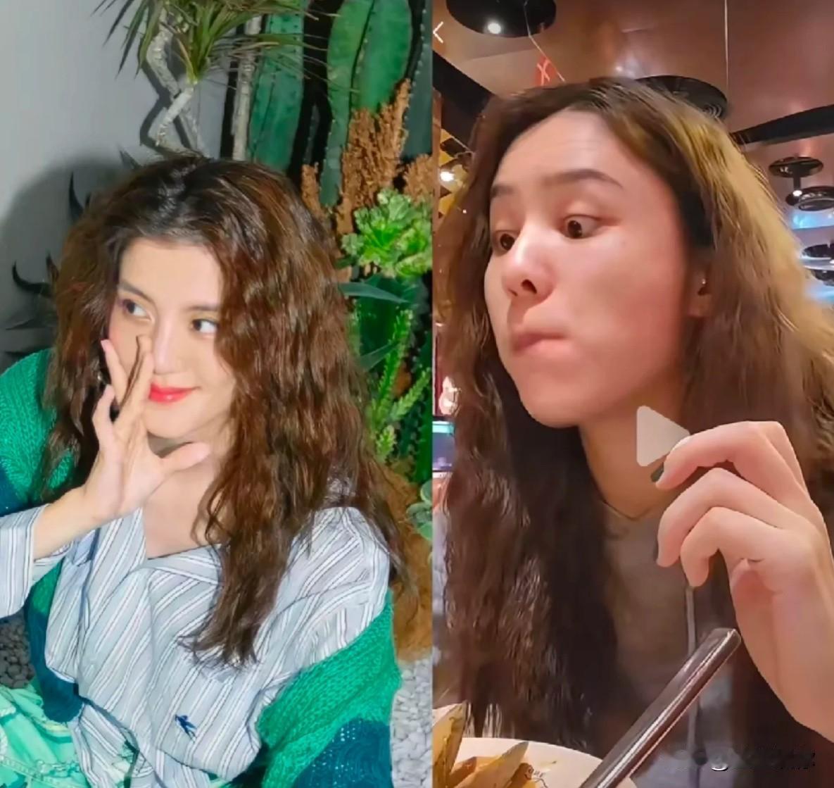 我之前也只是以为是网友挑刺林峰的老婆，后面发现还真不是，她模仿吴千语挺厉害的。连