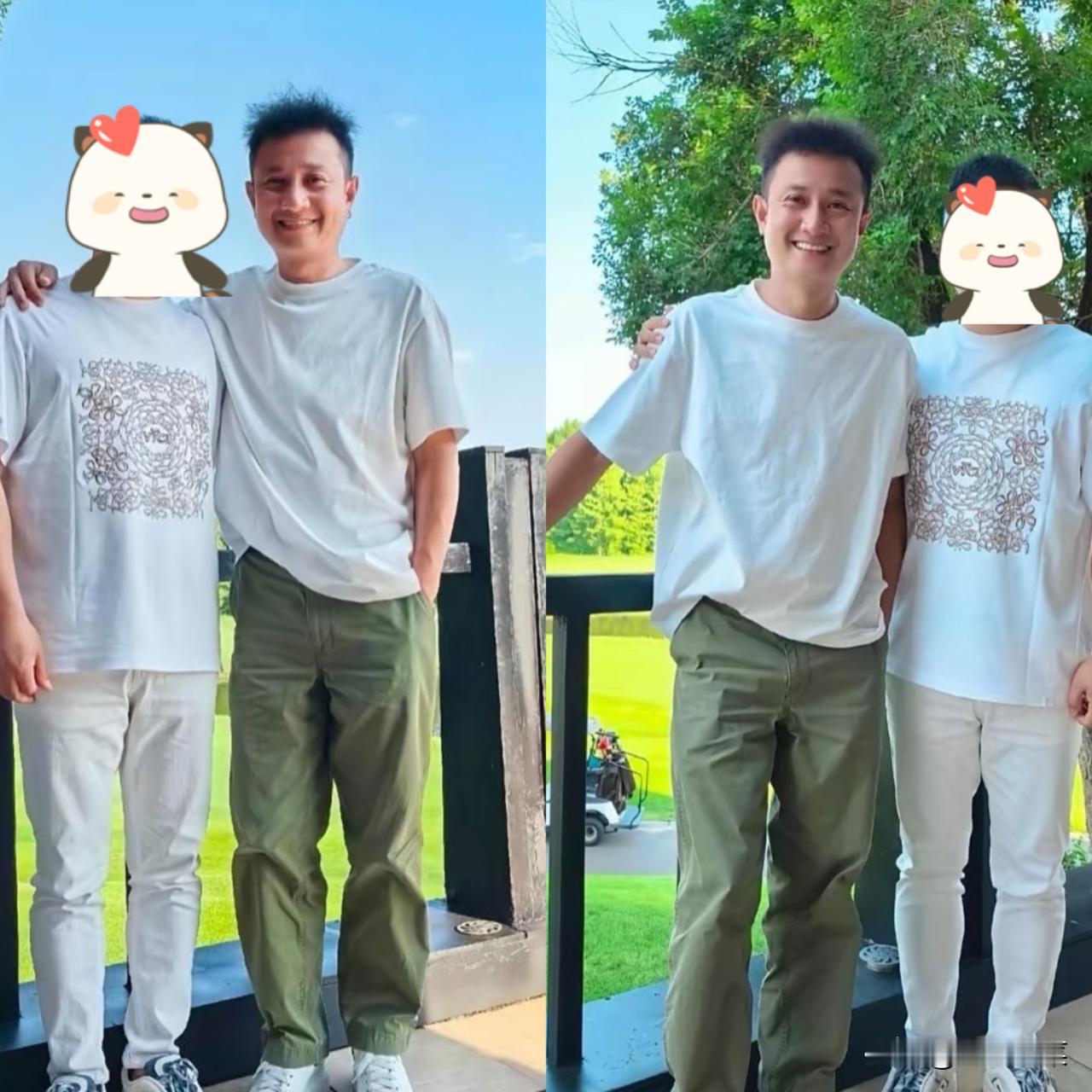 演员文章变化好大！有网友分享与文章的合影，虽然面带笑容，但整个人沧桑了不少，发际