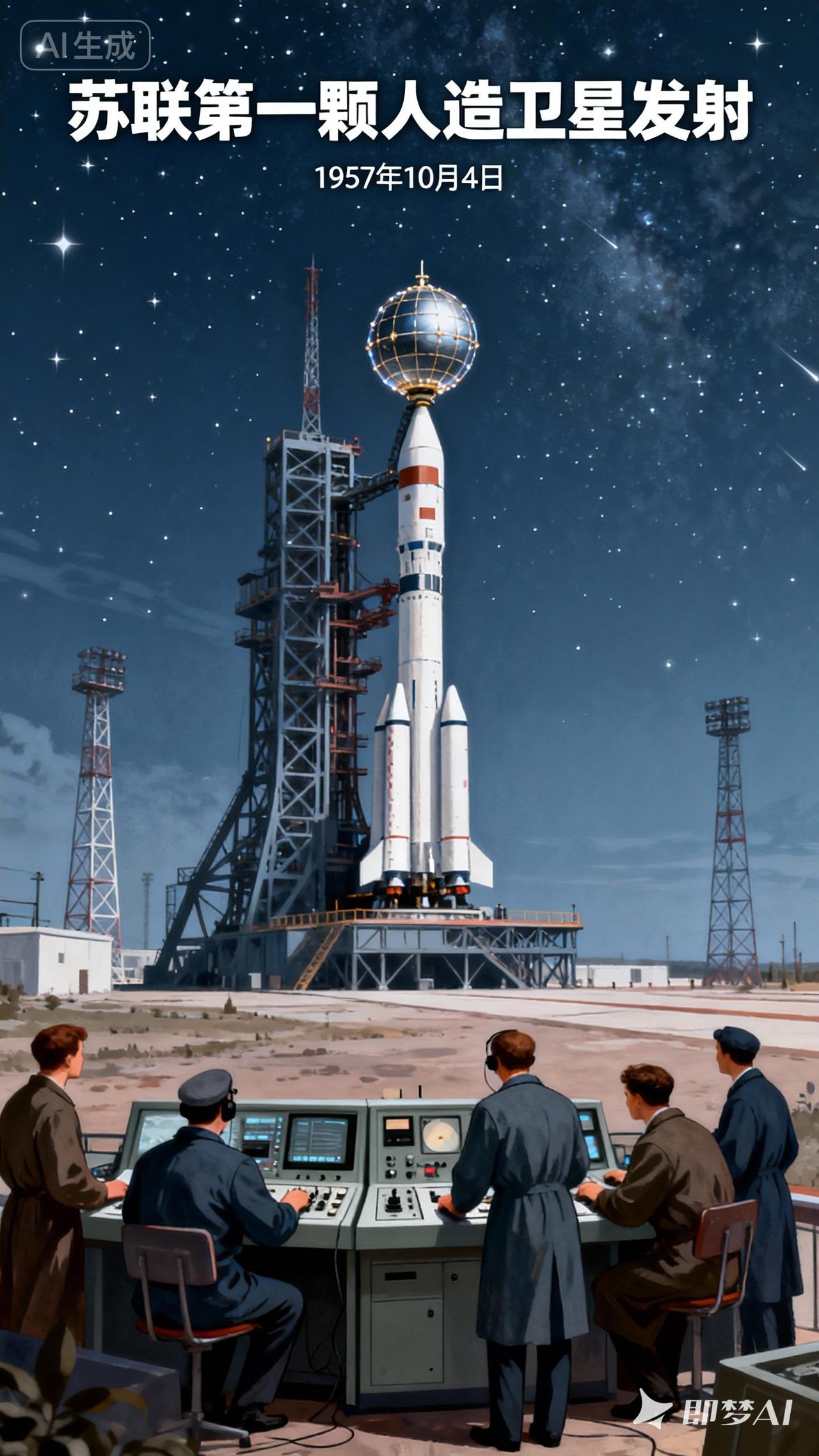 世界历史故事之八十一: 苍穹第一声：苏联人造卫星的升空传奇
 
1957年10月