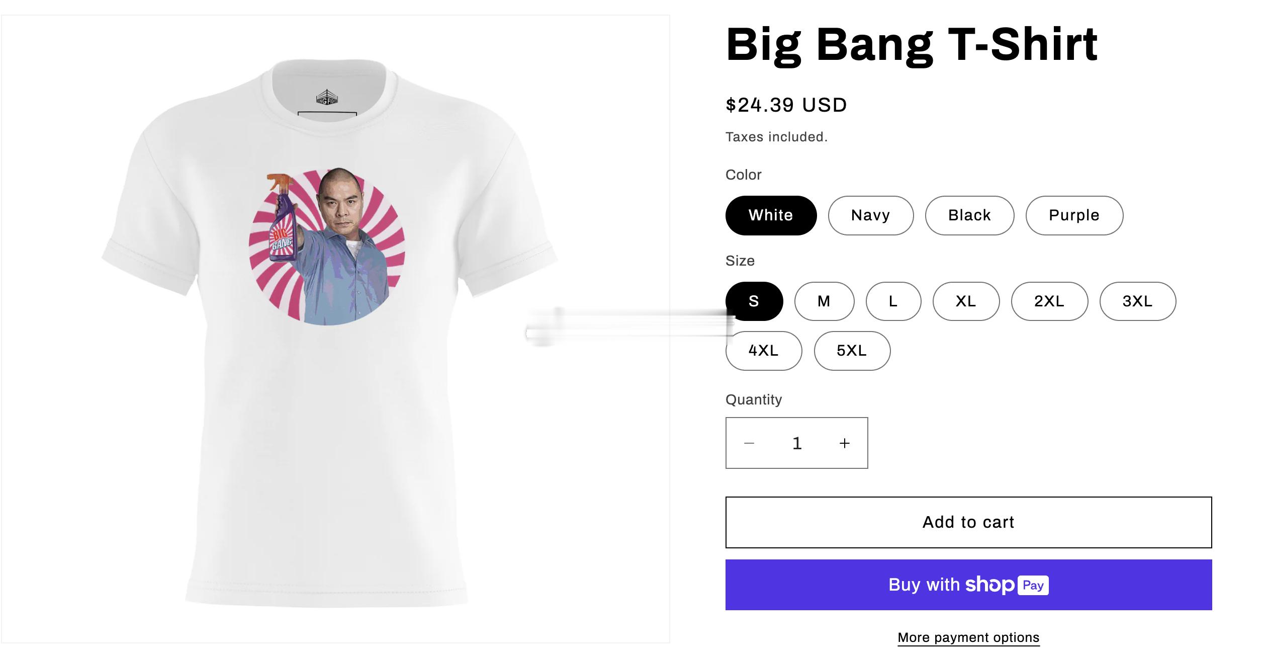 张志磊vs卡巴耶尔  哈哈哈哈哈！国外上货了。Big Bang T-Shirt。