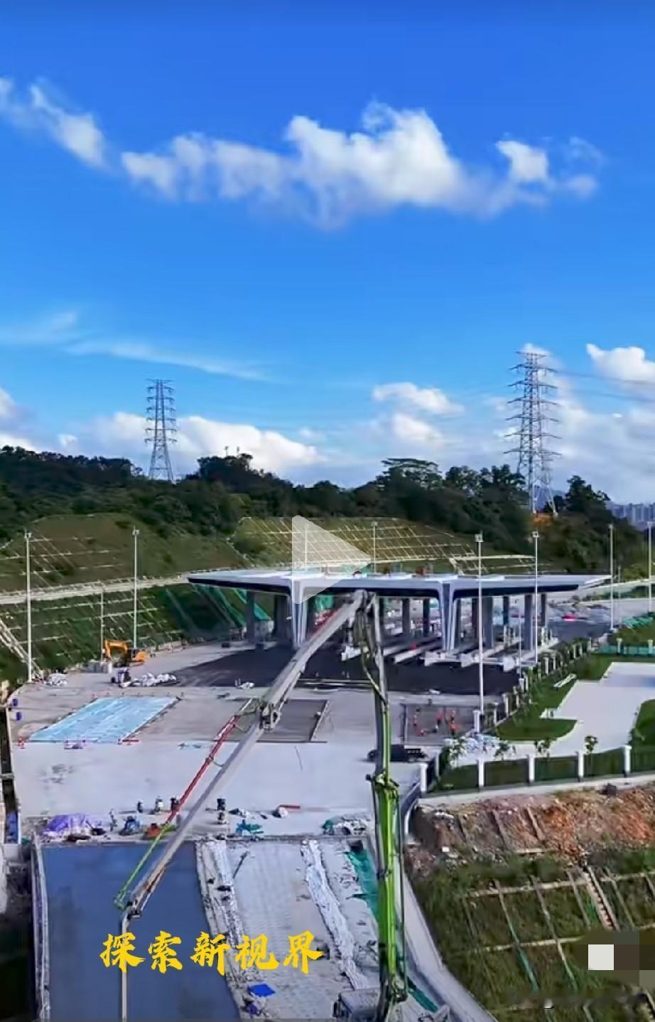 什么时候能通车？岐江新城南收费站，火热施工中，通车后中山市民往返周边附近城市带来