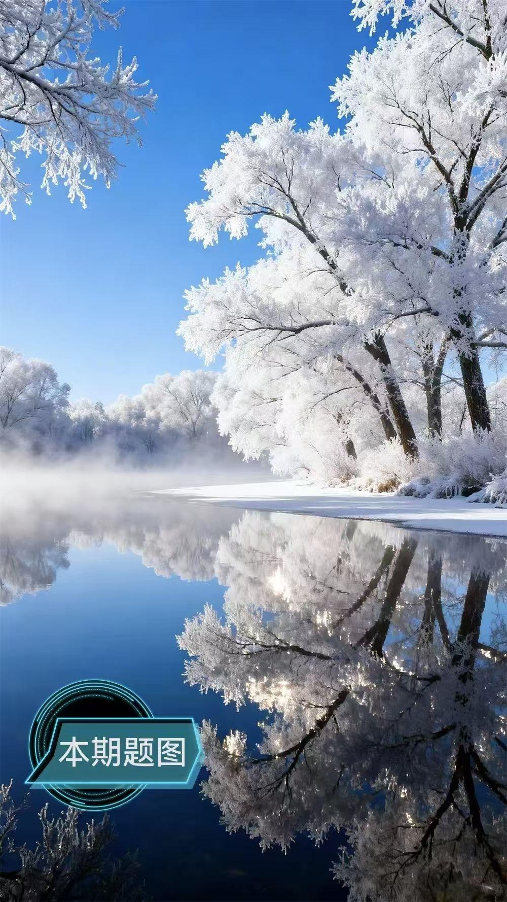 塞鸿秋·瑞雪
数九寒天凝冷露，
朔风骤起冬来速。
雪铺林壑枝虬覆，
冰锁湖堤畦陌