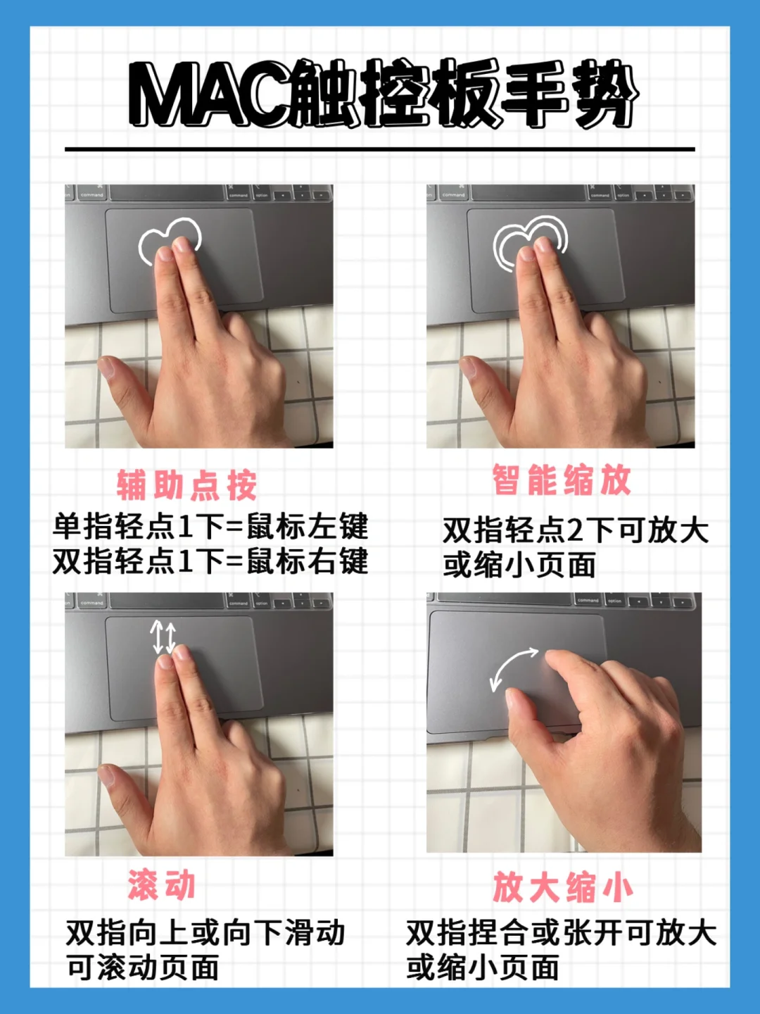 新手必备 | 12个Mac电脑触控板手势合集