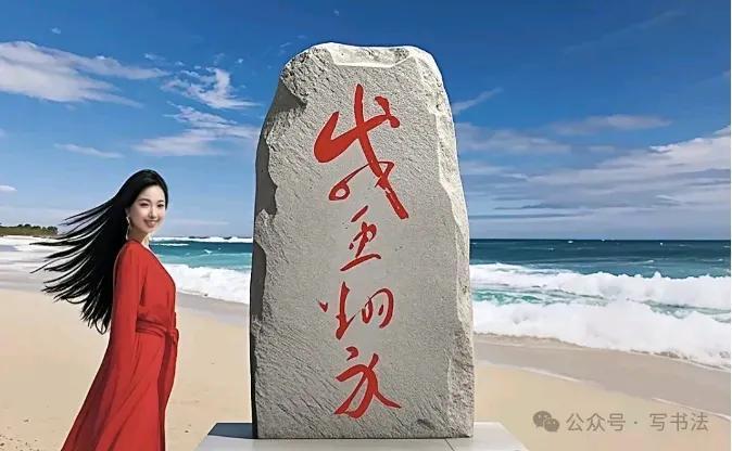 石碑上这4个字，认出1个是高手，全不认识也正常！