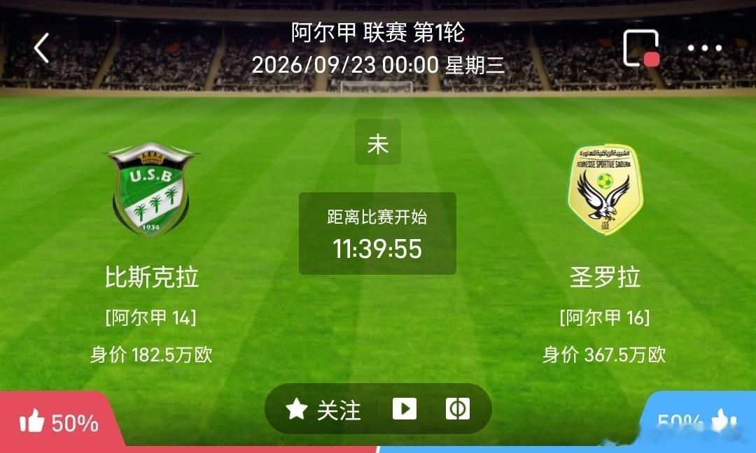比斯克拉 vs 圣罗拉 1️⃣比斯克拉（阿尔甲）利好：主场适配度极高，跑动覆盖积