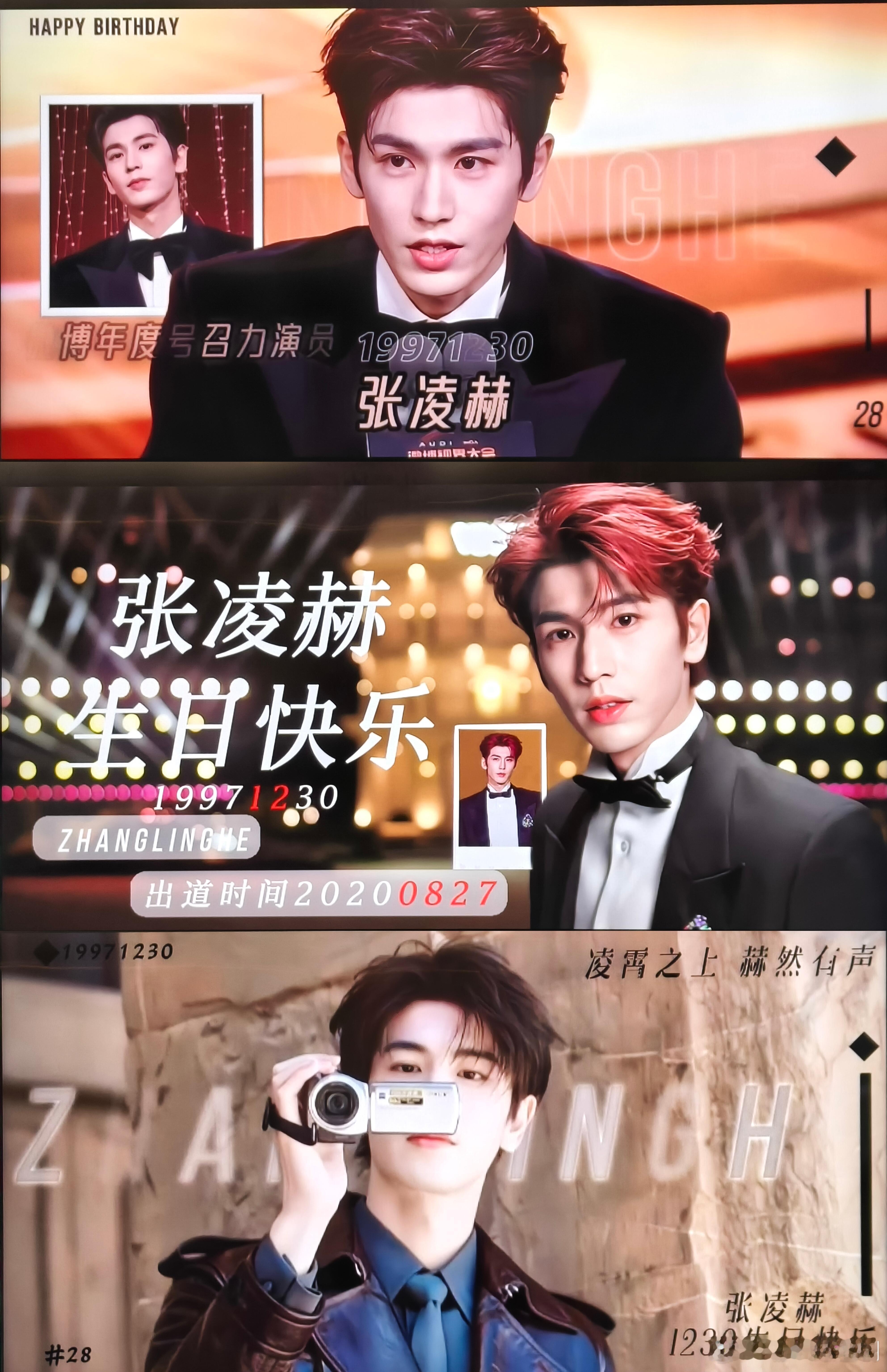 祝张凌赫1230生日快乐！愿少年永远赤诚热烈，平安顺遂，前路坦荡，演艺之路一路生