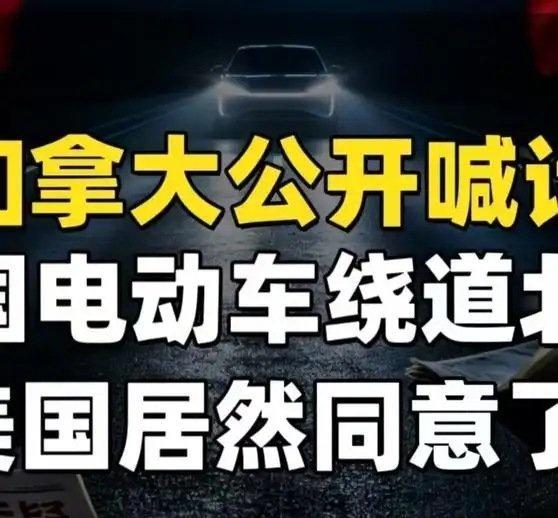 《加拿大公开喊话！中国电动车绕道北美，美国居然同意了？》加拿大公开喊话！中国电动