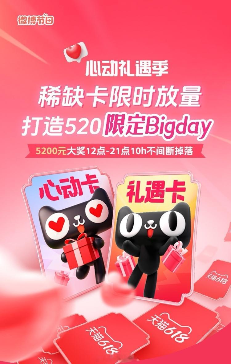 礼遇季每小时一个5200元大奖 今夜高能！5月20日12点到21点，心动礼遇季 