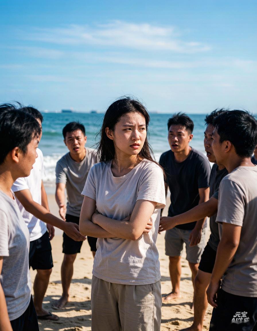 女游客北海银滩拒推销遭围堵 近日，一名女游客在广西北海银滩游玩时，因拒绝快艇推销