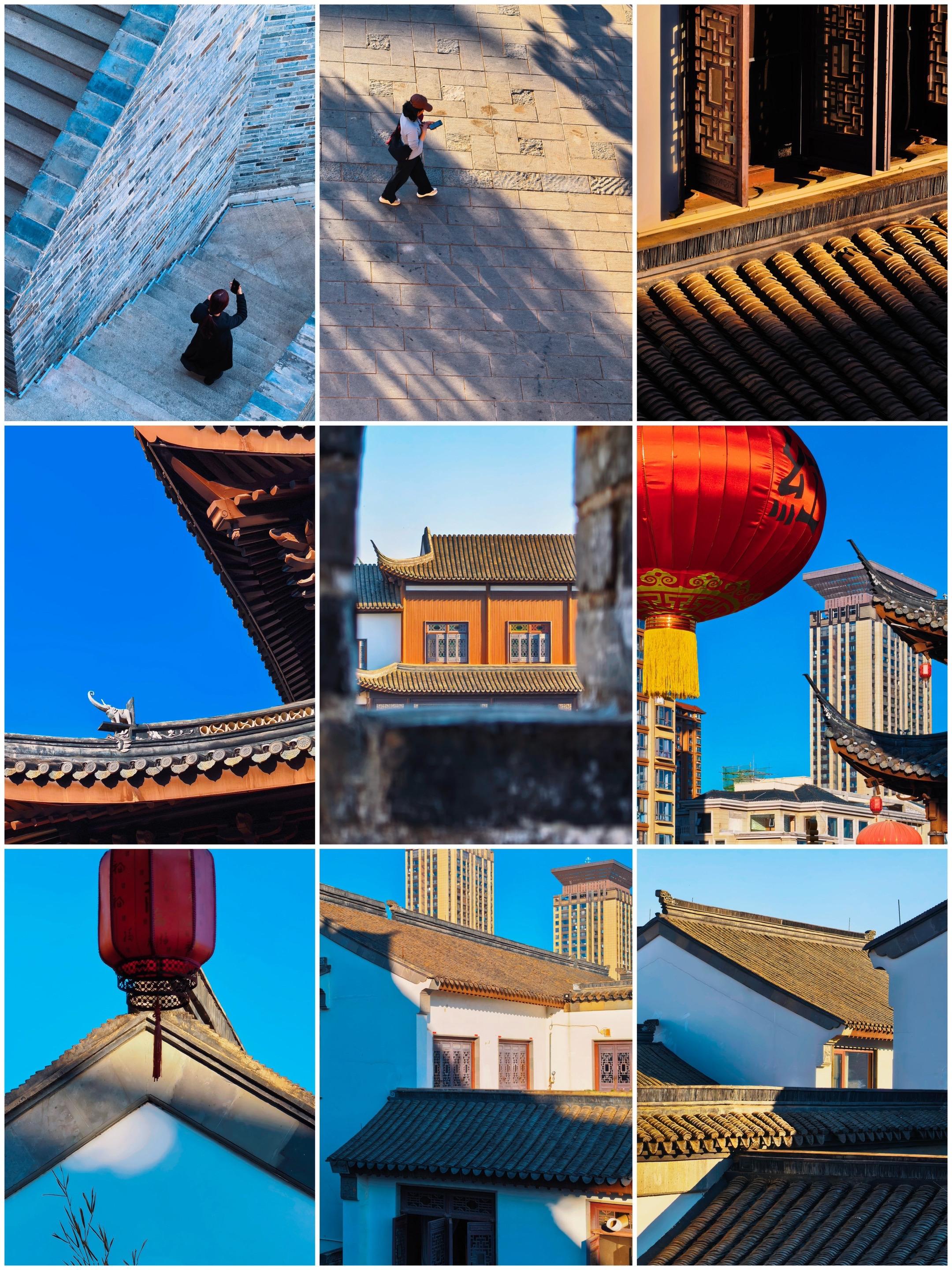 青瓦青砖藏古意，光影间尽显东方温柔诗意