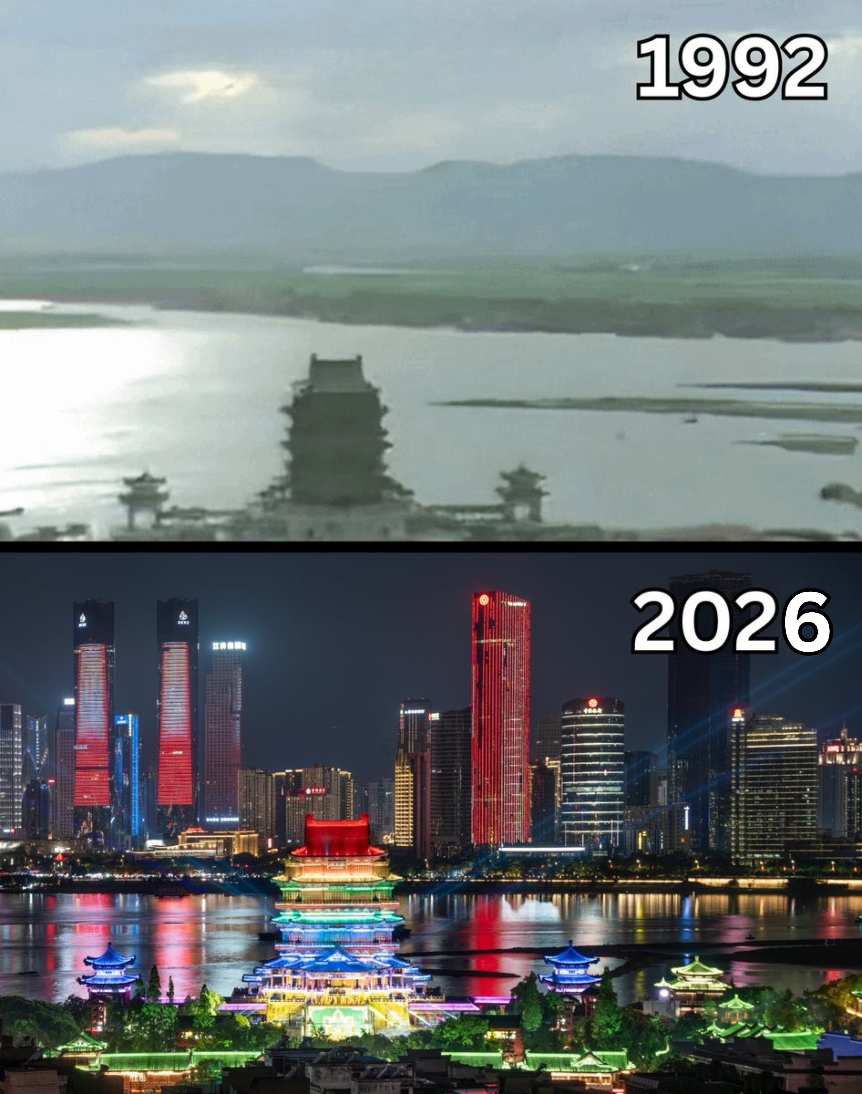 南昌，翻天覆地的变化。城市 ​​​