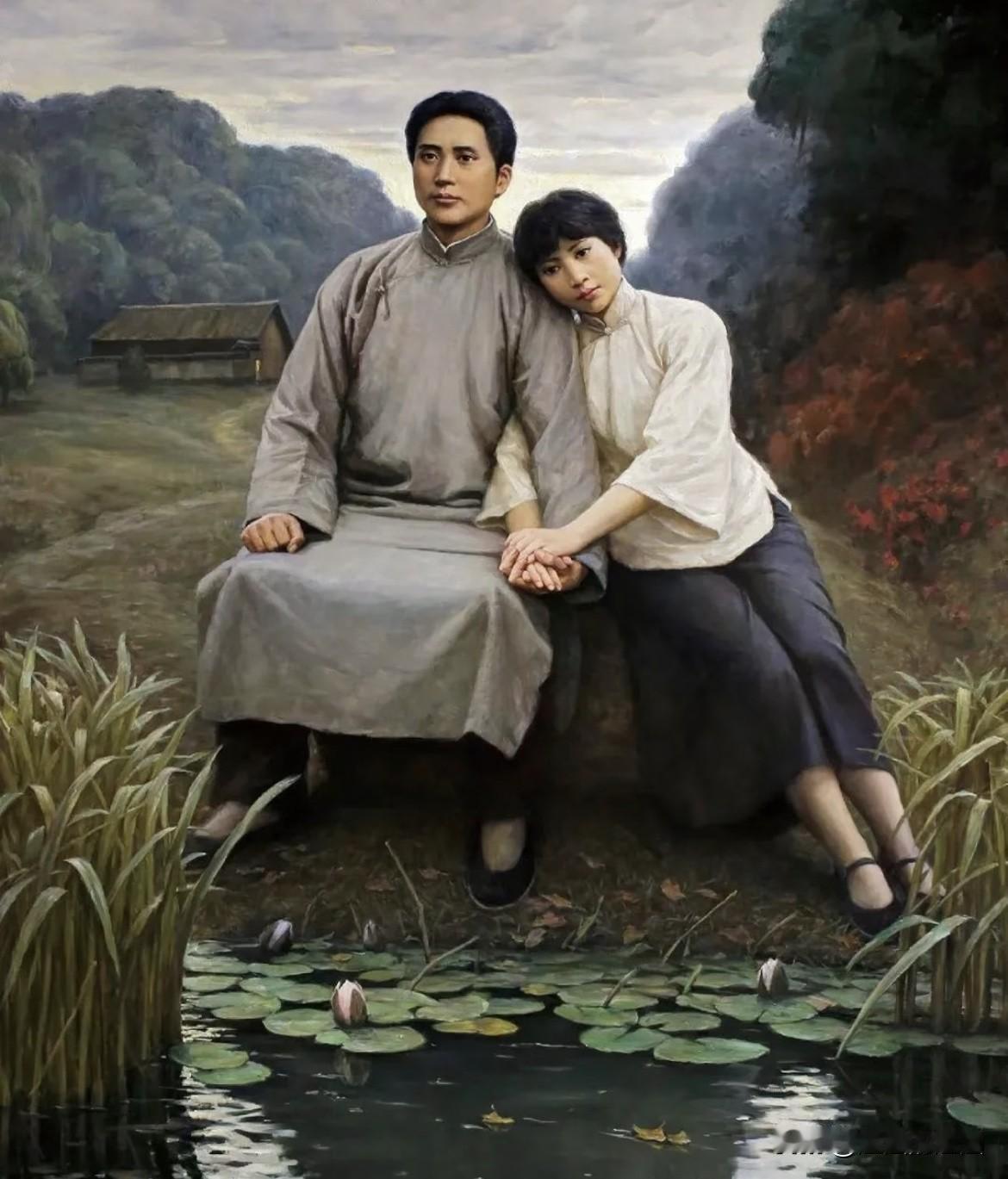 这幅油画，藏着最动人的革命爱情，看哭众人！愿他们在另一个世界长相守

李自健的油