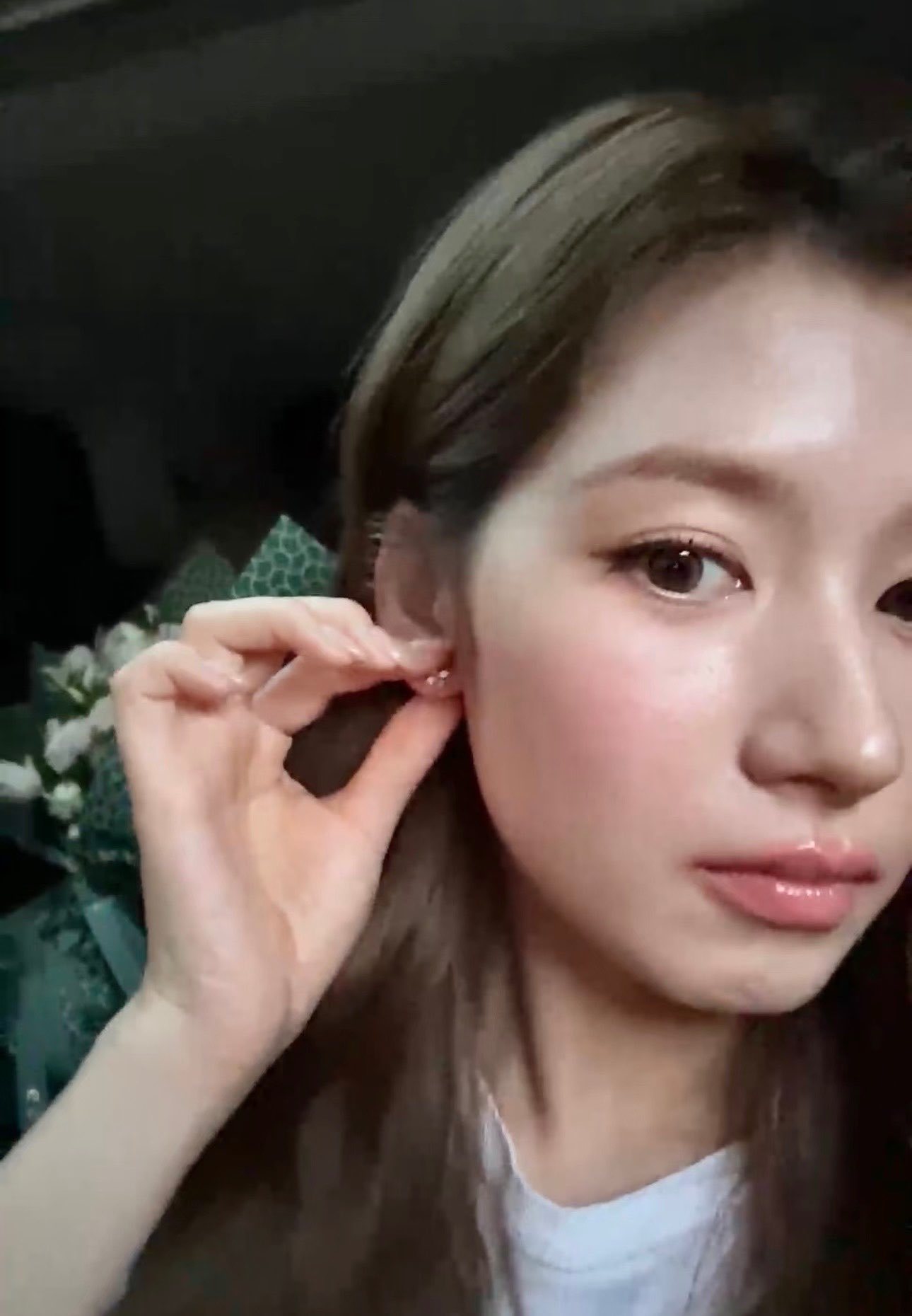 一直在摆弄耳钉还有后面经典抹茶绿色的花💎🐹 ​​​