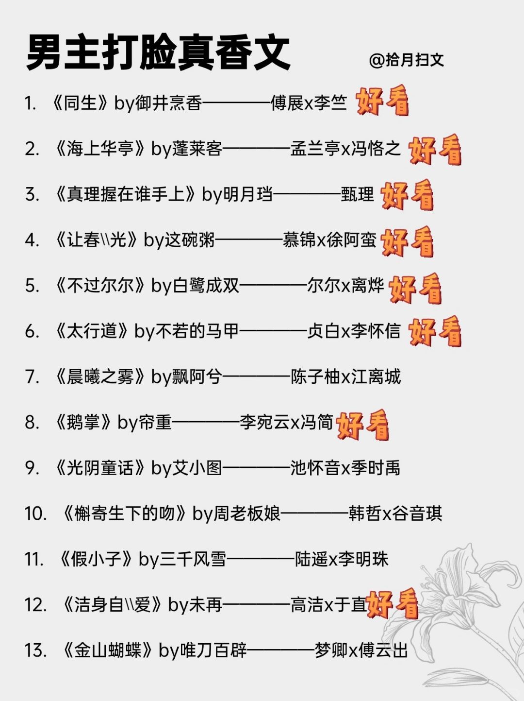 26本高质量男主打脸真香文‼️追妻路漫漫