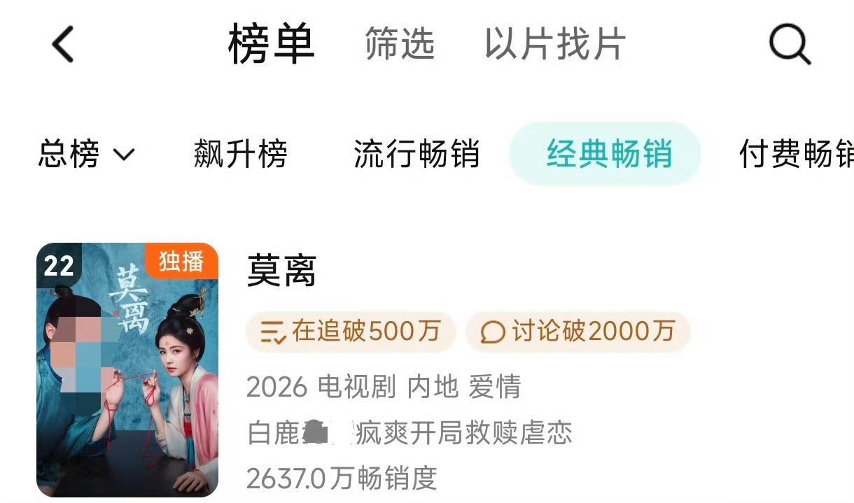 扛剧花白鹿好伟大吧作为鹅抖分手后的首部剧，热播期比集数短，全程锁V全集锁V的情况