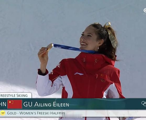 谷爱凌金牌，冠军拿下！谷爱凌真的厉害！ 