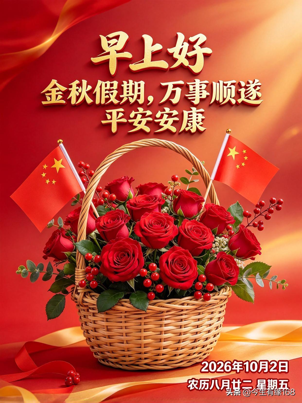 🇨🇳国庆假期第二天来报到啦！不管你是外出游玩，还是在家陪伴家人，都记得好好吃