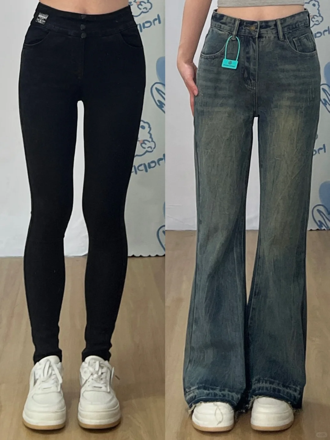 记住了‼️微喇👖都选这种膝盖宽松的不踩雷😭