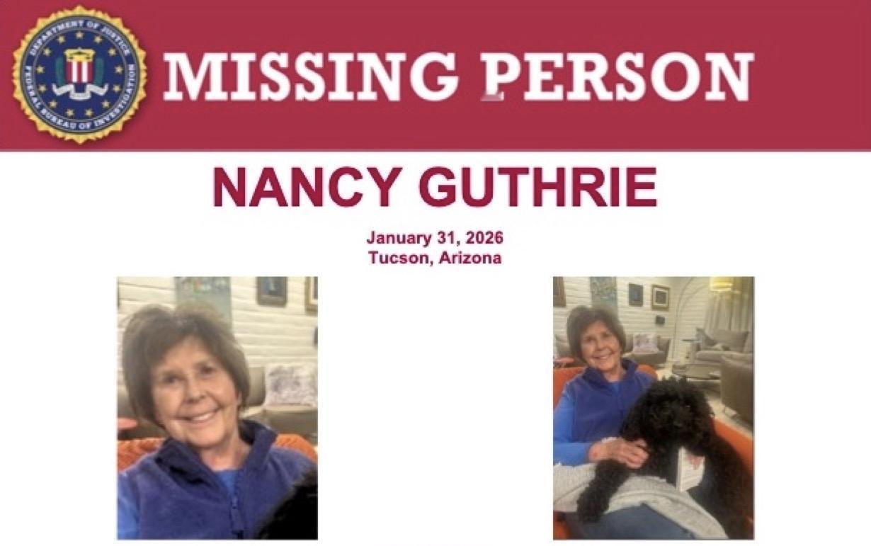 美国联邦调查局FBI悬赏高达 50,000 美元，征集能够帮助找到南希·格思里N