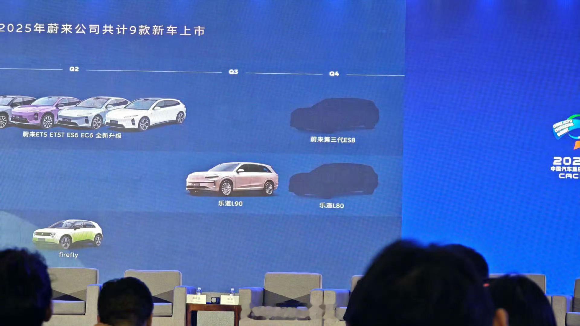 蔚来汽车今年是产品大年，将会有9款车型上市。其中全新第三代ES8、乐道L80将会