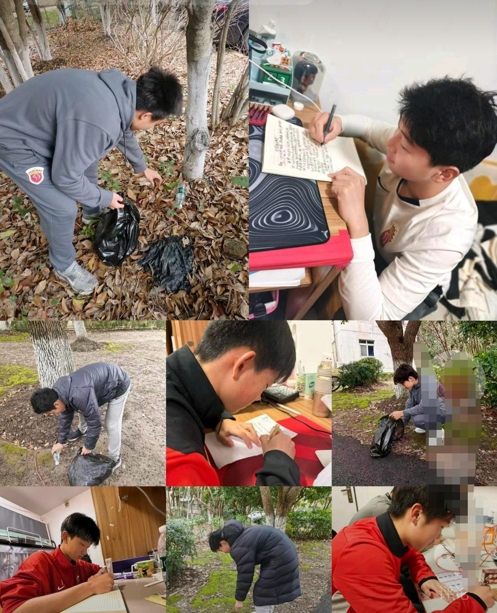 海港继续力压申花！这样的精神值得传承！今天海港梯队进行了学雷锋主题活动，队员用实