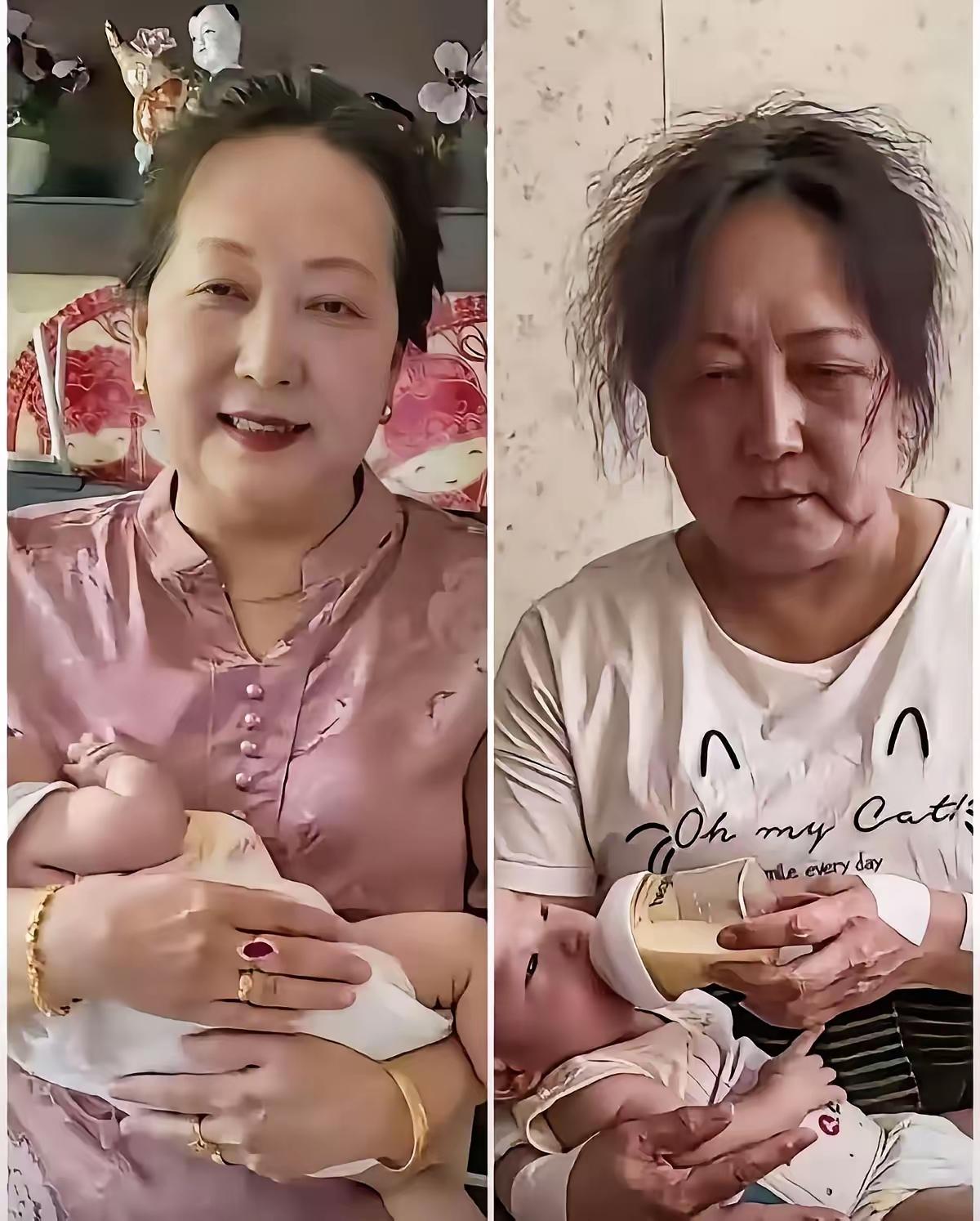 前两年还能戴着金手镯悠闲喝早茶的富态大姐，昨日再见时模样大变：手腕上的金镯子没了