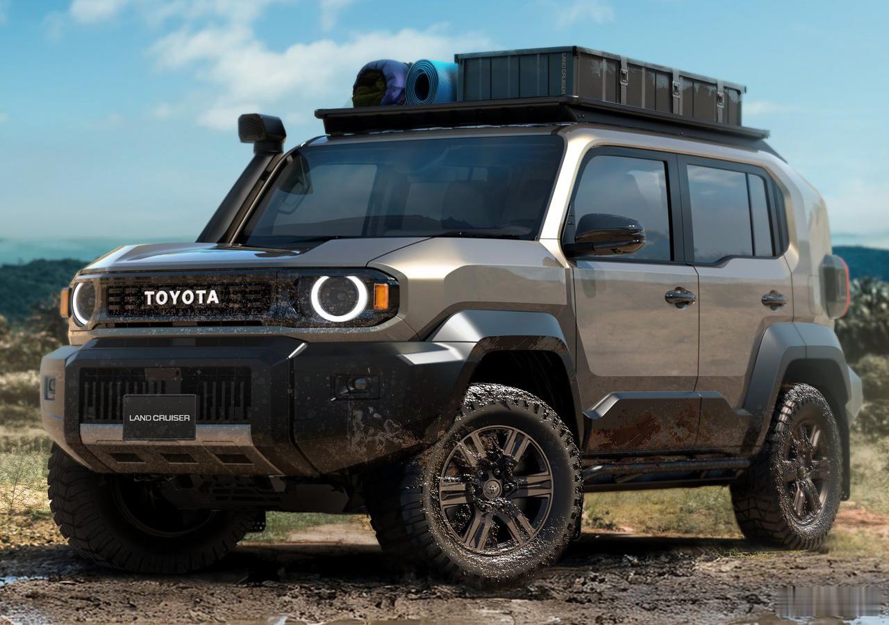 兰德酷路泽FJ实车看着是不是特硬，别看它短但它高啊1960mm，这造型最像国内哪